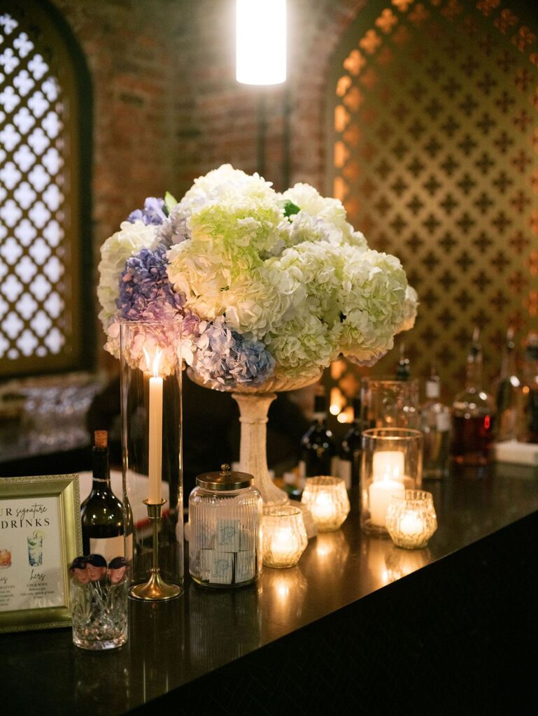 The bar at Clementine Hall