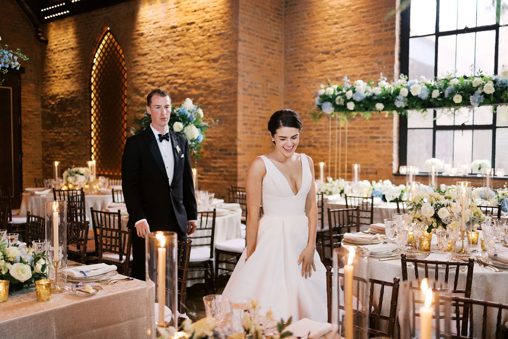 Bride and Groom in the reception