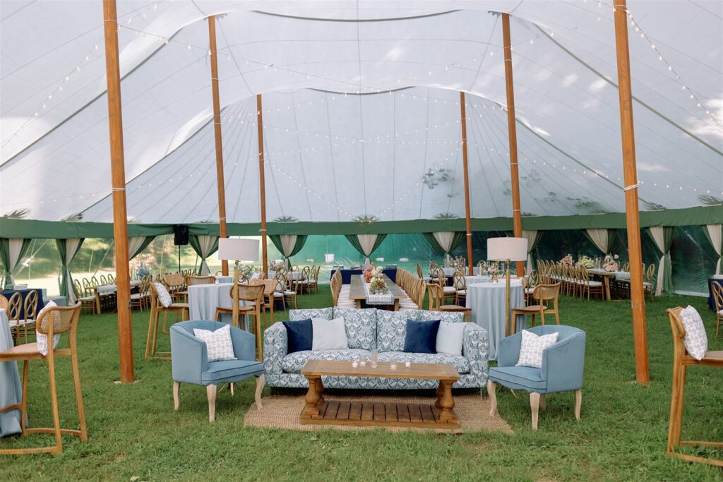 sail cloth tent for wedding